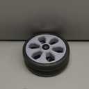 DOITOOL Shopping Cart Wheels Replacement Set 2Pcs Heavy Duty Plastic Caster Wheels for Grocery Cart Trolley Stable Indoor Outdoor Use 7.87 Inch