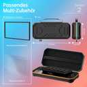 Hosanwell Longest Durable Travel Carrying Case for Switch 2 2025,2 Screen Protector,Hard Carrying Case with 12 Game Cards,Black [nintendo_switch_2]