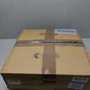 Giutna 17.7" Black Large Boho Rattan Chandeliers for Dining Room, 4-Light Rattan Hand-Woven Farmhouse Drum Chandelier Pendant Light Fixture for Kitchen Island Bedroom Living Room Entryway Foyer