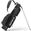 Golf Lightweight Stand Bag, Par 3 Sunday Small Golf Bag with 2 Way Dividers Rain Hood Cooler Pocket Shoulder Strap and Multiple Storage Pockets for Men and Women