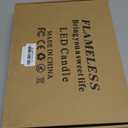 Enido 12 Pc Flameless LED Candles with Remote & Timer, Outdoor Waterproof, Flickering Electric Warm Lights for Cozy Home & Holiday Romantic Decor, Battery Operated for Party(D 2.2 x H 4/5/6