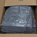 Muddy Mat Pack of 3 Highly Absorbent Microfiber Dog Door Mat and Pet Rug, Non Slip Thick Washable Area Mat Soft Chenille for Kitchen Bathroom Bedroom and Outdoor - Grey Small, Medium & Large