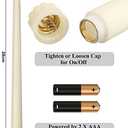 Retisee 100 Pcs 11 Inch Flameless Taper Candles LED Candles Bulk Battery Operated Taper Candle Flickering LED Candlesticks for Halloween Christmas Birthday Wedding Party Decor (Classic Style)