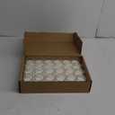 Housecret 24 Pack Warm White Unscented Clear Glass Filled Votive Candles. Hand Poured Wax Candle Ideal Gifts for Aromatherapy Spa Weddings Birthdays Holidays Party