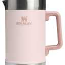 STANLEY Classic Stay-Hot French Press Coffee Maker 48 oz | 5 Minute Brew, 4 Hours Hot | Mesh Filter for Coffee Grounds | Insulated Stainless Steel French Press | BPA-Free | Rose Quartz