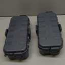 QUOBAS 2 Pack Outdoor Waterproof Electrical Box with 6 Cable Ports, IP54 Weatherproof Heavy-Duty Extension Cord Cover for Power Strips, Garden Power Tools, Holiday Lights, Gray