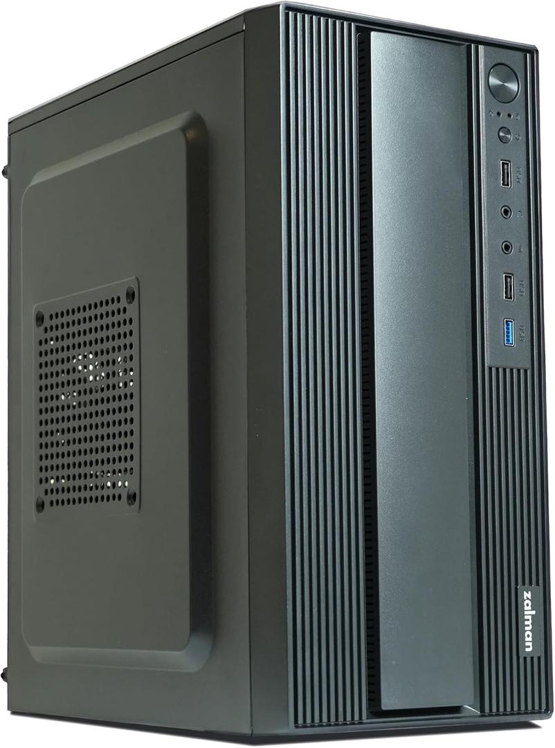 Zalman T6 MINI Compact MATX PC Case, Micro ATX Mini ITX SFF SFX HTPC Small Form Factor, Minimalist Desktop Chassis with USB 3.0, 80mm Preinstalled Fan, Space-Saving Mini Tower for Home & Office