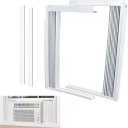 LBG Products Window Air Conditioner Side Panel and Frame Set,AC Accordion Filler Kit,Fits Most 12000BTU Window Air Conditioners,Window AC Side Panels