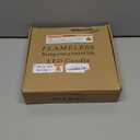 Amagic Flickering Flameless Candles, Battery Operated Candles, Amber Gold Acrylic LED Pillar Candles with Remote and Timer, 3D Wick, Yellow and Blue Glow, D2.2 xH5 5" 6" 7" 8", Set of 5