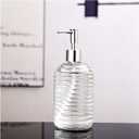 2 Pack Glass Soap Dispenser Set with Dish Brush, Hand and Dish Soap Dispenser 16oz Kitchen Soap Dispenser Set Farmhouse Decor Soap Pump Bottle 