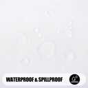 Smiry Rectangle Table Cloth, Waterproof Anti-Scratch Polyester Tablecloth, Decorative Washable Fabric Table Cover for Dining, Buffet, Parties and Outdoor, 60x120, White