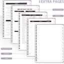 5 x 2026 Planner, Weekly and Monthly Calendar Academic Planner, Jan 2026 - Dec 2026, Planning Agenda Book for Desk Accessories and School Supplies - A5 (6.3'' x 8.5'') (Purple)