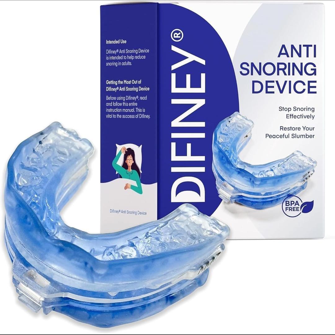 Anti Snoring Device: FDA-Cleared Anti Snoring Mouthpiece Mouth Guard - Effective Anti Snore Solution for Men and Women to Reclaim Peaceful Sleep (Blue)