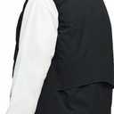 Men's Outerwear Vests Winter Vest Warm Water-Resistant Fleece Lined Mock-Neck Casual Outdoor Sleeveless Jacket (Black, M)