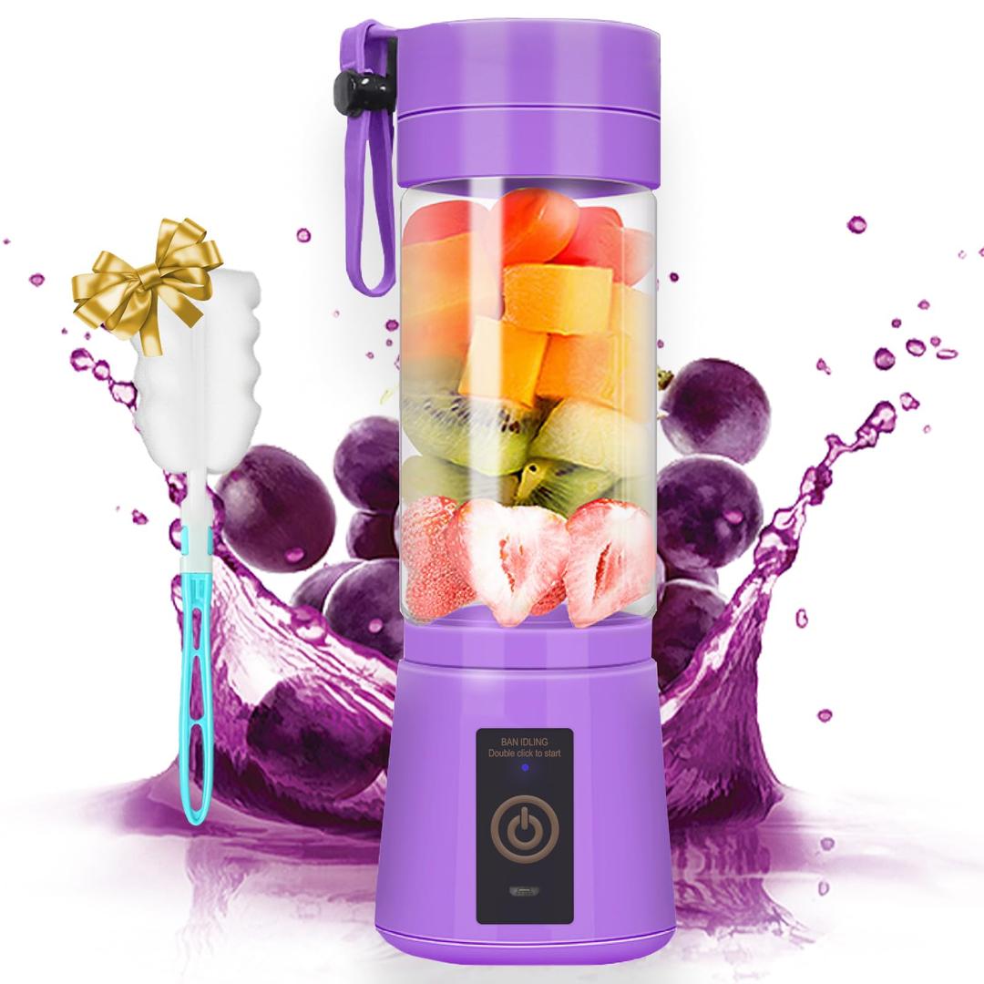 Portable Blender BWell Rechargeable Mini 6 Blades 13Oz
