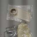 50 Set Rice Treats Crispy Cutter Set Number 1 Cookie Cutter with 50 Clear Treat Bags Cake Pop Sticks and Twist Ties Thank You Stickers for Christmas Baby Shower Party Crispy Pops