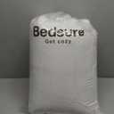 Bedsure Comforter Duvet Insert - Quilted Comforters King Size, All Season Duvet, GentleSoft Down Alternative Bedding Blanket, with 8 Tabs, Gifts for Women/Men, White, King 90 x 102 Inches