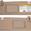 Sun Visor Sunvisor Without Light Left and Right Side Compatible with Tacoma 2005 2006 2007 2008 2009 2010 2011 2012 05 06 07 08 09 10 11 12 Replacement for 74320-04181-E1, 74310-35C00-E0 Beige