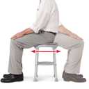 Medline Durable Aluminum Frame, Round Swivel Shower Stool, Gray, Supports up to 300lbs.