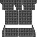 Cargo Mat for 2022-2024 Lexus LX600 7 Seats Trunk Mat & 2ND+3RD Row Rear Backrest Mat, All Weather Rear Cargo Liner Back Seat Cover Protector