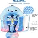 Mambobaby Float with Canopy Size Improved Non Inflatable Infant Pool Float Smart Mambo Float Swim Trainer Add Tail Swim Float Mambo Baby Float Solid Air Free Water Waist Swimming Ring