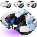 Kawaye for Meta Quest 3S/Quest 2/Quest 3 Head Strap, Double Knobs Adjustable Elite Strap Replacement,VR Headset Strap with Two Large Support Pad Enhanced Support, Reduce PressureMQ2000