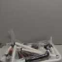 TABEKE Bed Rails for Elderly Adults Safety, Adjustable Senior Bed Assist Rail with Non-Slip Handle and Double Side Storage Pocket Fits King, Queen, Full, Twin Bed (White)