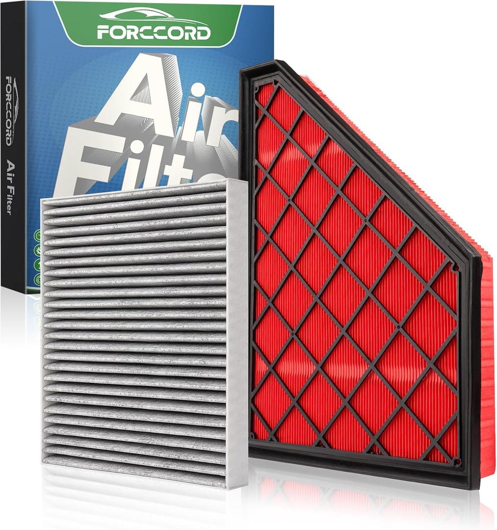 Cabin Air Filter and Engine Air Filter Fit for Enclave 24-18, Cadillac XT5 24-17, XT6 25-20, Blazer 24-19, TRAVERSE 23-18, GMC ACADIA 23-17 Filter Replacement CF11966 CA12166 Accessories