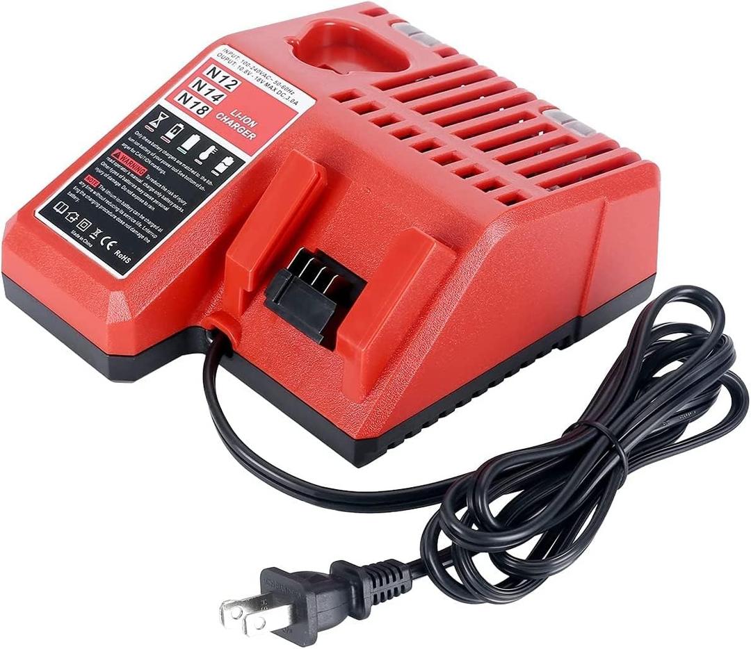 Replacement Rapid Battery Charger for 12V&18V Lithium Ion Battery 48-59-1812 48-11-2420 48-11-1815 48-11-1840 48-11-1841 48-11-1850 Cordless Power Tools Batteries