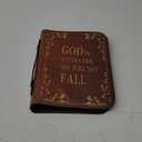COEQINE Sunflower Bible Carrying Book Cover with Leather, Women Men Bible Cover Case Bookmark Carrying Book Case Church Bag Bible Sleeves 9 x 12 in (Sunflower God is Within Her She Will Not Fall Print)
