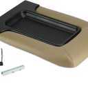 Beige Center Console Lid Cover Armrest Box Cover Fits for 2001-2006 GMC Yukon XL, GMC Sierra, Chevy Tahoe Suburban Silverado, 2002-2006 Chevy Avalanche -19127364 19127366 19127365