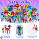 CZWZ 30Pcs Mini Multicolor Pens in One 4-in-1 Cute Pens Bulk for Kids, Ballpoint Pen for Birthdays and Children's Parties, Fun Gifts Assorted Ink Kawaii Pen(Vedio Game)