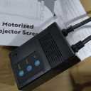 VIVOHOME Motorized Projector Screen with Remote, 16:9 100 Inch Auto Electric Projection Screen, HD 4K Movie Screen for Home Theater, Cinema, Office (87 x 49 Black)