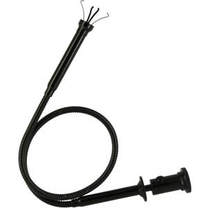 Flexible Claw Pickup Tool with Magnet Tool Flexible telescoping Claw led Light Grabber ExtendLong 28'' Four Claw 4-Claw for Small Parts Pickup Reacher Tool for Mechanics,Jewelry,Kids,etc. (Black)