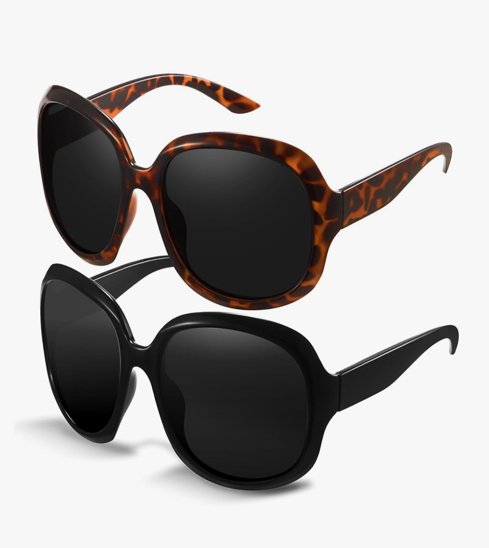 miyya Bug Eye Oversized Polarized Sunglasses Womens, Trendy Retro Sun Glasses for Women 2025, Oversized UV Protection Shades