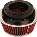 HIFROM 8161 Universal Clamp-On Air Filter Black Small Round Reverse Tapered fit 3 inch, 3 1/2 inch and 4 inch tubes