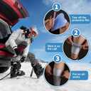 2Pcs/4Pcs Ski Guards Gel Pads, 6 x 4 Inch Snowboard Shin Pads, Reusable Ski Shin Protector Pad for Ski Boot Liner Reducing Pressure