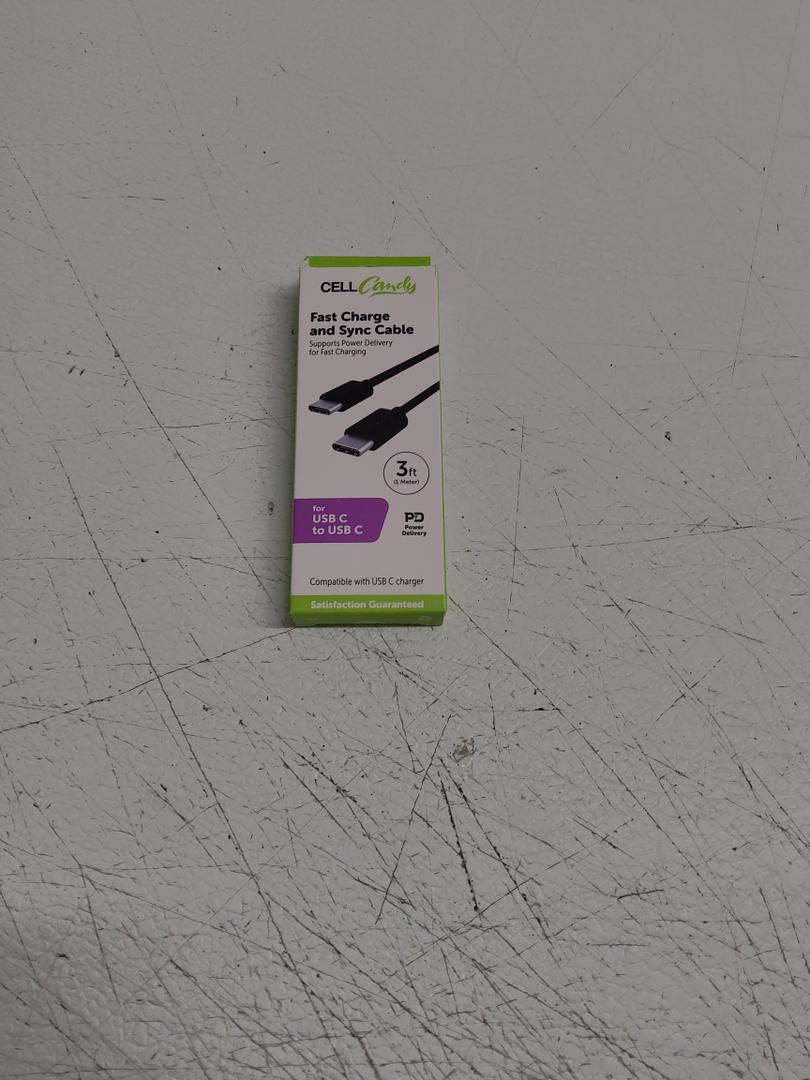 CellCandy Fast Charge And Sync Cable, 3ft