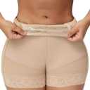 SHAPSHE Butt Lifting Shapewear for Women Tummy Control Body Shaper Shorts Slimmer Flat Tummy Butt Shaper Panties (Large, Beige)