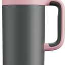 50 oz Tumbler with Handle, 2-in-1 Straw and Sip Lid, Leakproof, Dishwasher Safe, Insulated Stainless Steel Travel Coffee Mug, Keeps Cold for 34 Hours, Fits in Car Cup Holder (Rebellion)