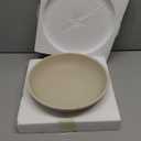 Modern Resin Pedestal Bowl  Large Fruit Bowl for Kitchen Counter, Catch All Bowl for Entryway Table, Stylish Key Bowl & Dining Centerpiece, Brown