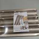 Baguette Pans for Baking 15" x 11", Carbon Steel 3 Loaf Nonstick Baguette Baking Tray for French & Italian Perforated French Bread Pan