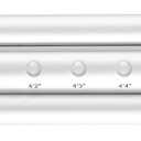 PCP Aluminum Crutches, Push Button Adjustable Height, Lightweight, 1 Pair, Kids Child Size (4'0" to 4'6")