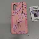 For Samsung Galaxy S23 Case - Women Cute Girls Phone Cover Girly Aesthetic Unique Design Teen Kawaii Plum Flower Heavy Duty Protective Hard Shockproof Military Grade Funda for Galaxy S23