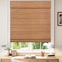 LazBlinds Cordless Blackout Bamboo Roman Shades, 38x64, Papara Carbon
Room Darkening Blinds for Interior Windows, Thermal Insulated Roll Up Bamboo Blinds for Home & Patio