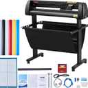 VEVOR Vinyl Cutter 34Inch Bundle, Vinyl Cutter Machine Manual Vinyl Printer LCD Display Plotter Cutter Sign Cutting with Signmaster Software for Design and Cut,with Supplies, Tools