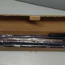 Ivilon Window Curtain Rod End Cap - 1 inch Pole. 120 to 240 Inch. Black