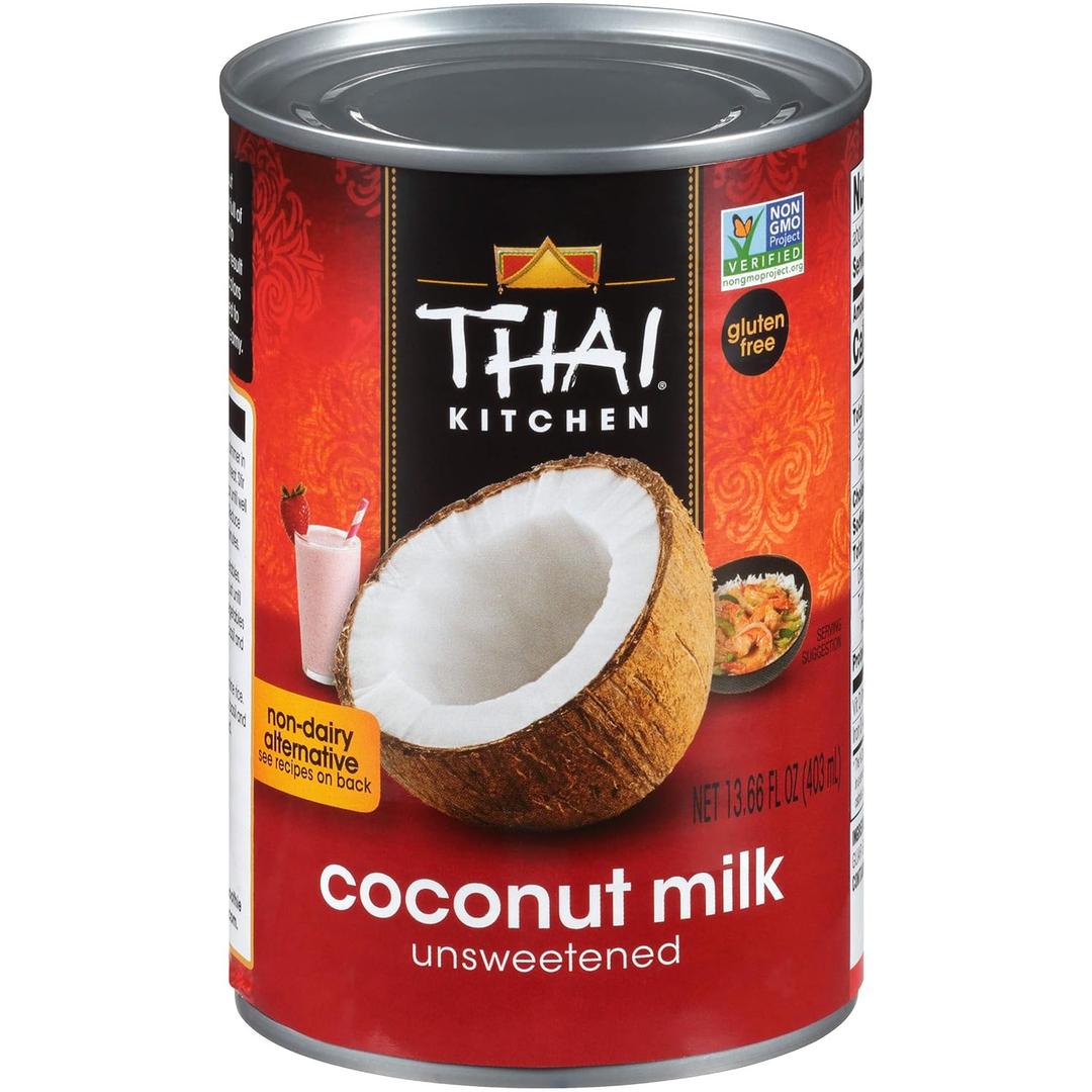 Thai Kitchen Gluten Free Unsweetened Coconut Milk, 13.66 fl oz (Pack of 12) BB 9/29/27