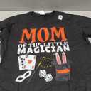 Mom Of The Little Magician Birthday Party Kids Magic Theme T-Shirt, (Black, XL)