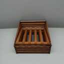 Bamboo Shoe Rack Organizer, 2-10 Tiers, Natural or Tea Color, No-Tool Assembly, Foldable Storage Shelf (No Installation 10 Layer 30-Brown)